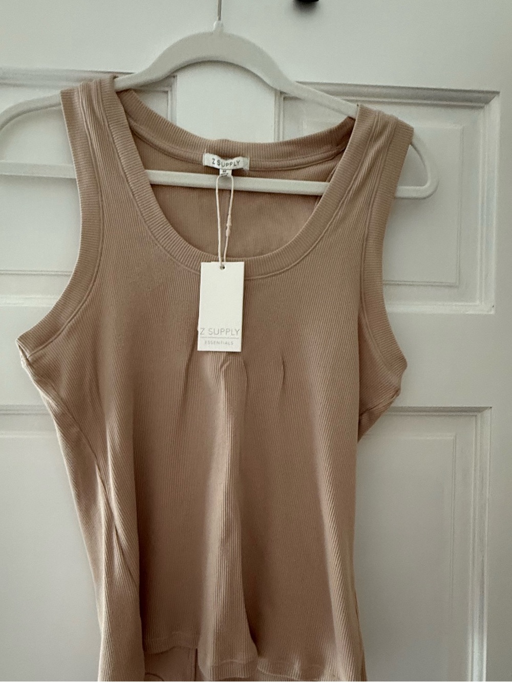 Z Supply Ribbed Tank Top in Taupe
